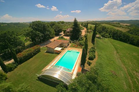 This beautifully restored villa in San Venanzo offers a peaceful Umbrian escape for up to 10 guests, with five en-suite bedrooms, a fully equipped kitchen, and a cozy living room anchored by a fireplace. Surrounded by over 1,000 m² of private garden,...