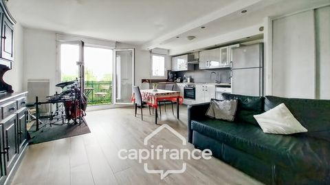 Chennevières-sur-Marne-A vendre appartement 3 pièces traversant-2 chambres- 2 balcons-2ème étage-ascenseur-Parking