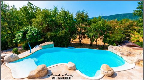Villa 165 m2 - 2 séjours/cuisines - 4 chambres - piscine lagon - belle vue dégagée - parcelle de plus de 6000 m2 dont 3500 m2 plate - idéal chevaux