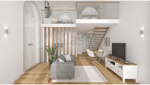 This Loft (T1+T0) located on the ground floor ground floor, has a gross private area of 77.59m2 composed of 2 apartments T0 in which the rooms are at the level of two mezzanines, thus allowing maximum profitability. New luxury development next to Cai...