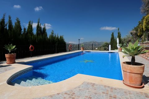 Stunning property which stands proud on the Andalucian hillside. Inside the villa is rustic and spacious with a sweeping staircase and gallery landing over looking the open plan living space below Patio doors open on to a patio terrace with panoramic...