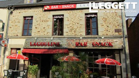 A23871LRL53 - Excellent opportunity to buy this lively, turnkey establishment, located in the central square of a small town in the north of the Mayenne département, between Alençon and Mayenne, at the gateway to the Normandie-Maine park and the Alpe...