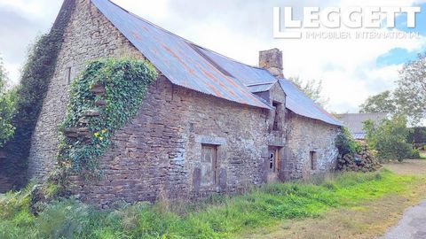 A24170PV56 - This attractive barn is set in a small hamlet close to the town of Serent just 3o kms from Vannes and access to the islands of the gulf of Morbihan. ! This is a barn conversion which actually possible !! Architect plans and permission gr...