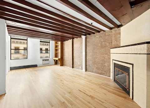 Full-floor three bedroom/two bathroom condo loft in prime Tribeca! Located on one of Tribeca's most sought-after blocks, the keyed elevator opens directly into this charming loft. Upon entry, you will be taken aback by all of the charming loft detail...