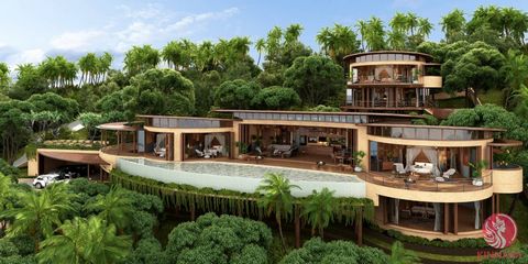 Une retraite luxueuse combinant harmonieusement une esthétique écologique de retour à la nature avec une touche d’opulence. Il s’agit d’une luxueuse villa écologique avec piscine avec vue sur la mer, stratégiquement située sur le côté ouest de Koh Sa...