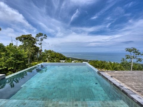 Located above the renowned Whales Tail National Park in Uvita, Costa Rica, this luxurious property offers breathtaking views reminiscent of Big Sur, California, and the French Riviera. Hermosa Retreat is a pinnacle of luxury with convenient access, d...