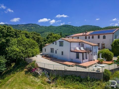 This villa is located in the middle of a small residential area and is particularly impressive due to its detached design. The house, which is perched on a hill, offers a breathtaking view as far as the beautiful island of Elba, a sight that presents...