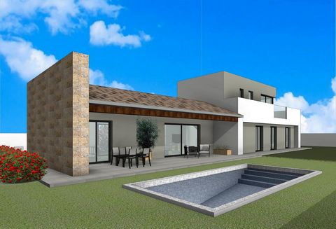 MODERNE NIEUWBOUW VILLA MET 4 SLAAPKAMERS IN PINOSO~~Luxe nieuwbouwvilla's in Pinoso (Alicante) met verschillende indelingen op 1 of 2 verdiepingen en 3 of 4 slaapkamers, waar je kunt genieten van idyllisch uitzicht op de bergen, de zon en de rust va...