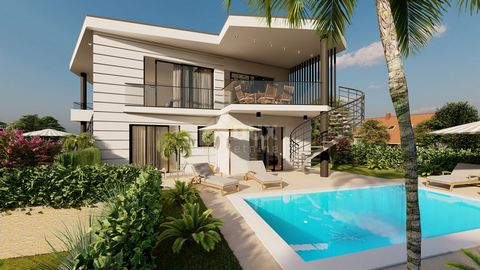 Location: Primorsko-goranska županija, Malinska-Dubašnica, Malinska. MALINSKA, Island of Krk - Modern villa with swimming pool near the sea This wonderful semi-detached building is an original and modern architectural work. It is located near the sea...