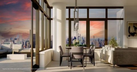 Discover unparalleled luxury and breathtaking views in this exceptional 2-bedroom apartment at Skyline Tower, Long Island City’s premier residential address. This residence is a true haven for terrace lovers, featuring an expansive private terrace th...