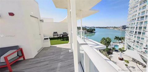 U.S - Miami Beach - Condominio - Penthouse - Venta - 3 Habitaciones - 3,5 Baños - 1651 SqFt Liv Área - Lavavajillas - Secadora - Ascensor - Microondas - Refrigerador - Detector de humo - Calefacción central - Refrigeración central - Vestíbulo asegura...