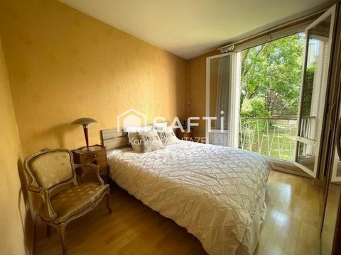 F3 comprenant 2 chambres, un balcon et une cave