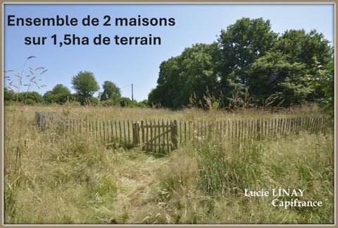 Ensemble de 2 maisons sur 1,5ha de terrain attenant autour de la propriété