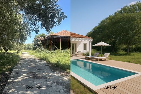 Unieke kans! Twee gelijkvloerse woningen op 8.127 m² perceel – Loutsa, Finikounda, Messinia Gelegen in een van de mooiste en meest opkomende gebieden van Messinia, op slechts enkele minuten van het strand van Loutsa en de provinciale weg Koroni-Metho...