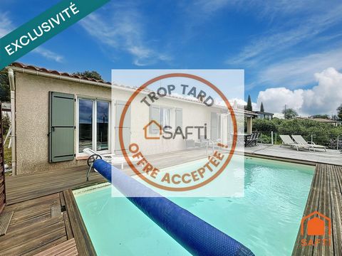Villa de 90m² sur 1660m² de terrain avec piscine et vue panoramique