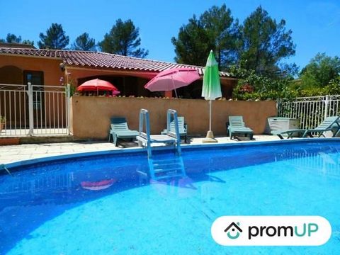It is in an authentic Provencal décor that this recent detached house of 185 m2 on a plot of 1,479 m2 is located. All comfort, air-conditioned, with parking spaces, large terraces, garden, bowling alley, swimming pool in private property not overlook...