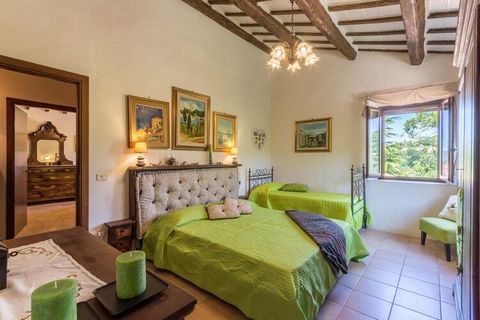 Set in Sant'Elena, Marche, Italy, this 7-bedroom villa can host 15 people. Perfect for a relaxing holiday with family or friends, the villa has an outdoor swimming pool equipped with deckchairs. The medieval town of Serra San Quirico situated 7 km fr...