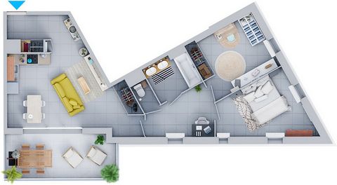 Appartement 2 pièce(s) 40 m2