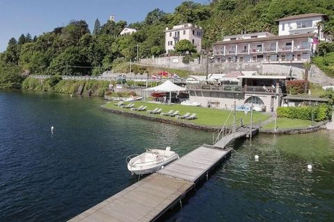 Complex in Oggebbio on Lake Maggiore, only separated from the residence's private beach by the riverside road. Take advantage of the ideal location, for example for a boat trip on Lake Maggiore. The inviting beach bar offers both music evenings and w...