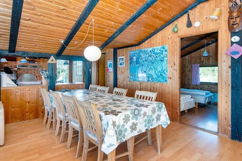 Elevated holiday cottage overlooking the fjord on approx. 940 m² plot approx. 250 m from the water. Here you will find peace and quiet for a relaxing holiday in beautiful scenery and many activities within a short distance. There is a mooring for a s...