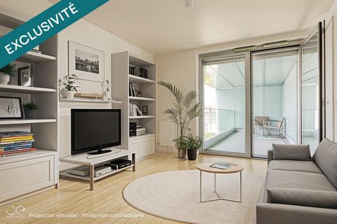 Ecoquartier RIVES DE SEINE - IMMEUBLE 2014 - - ETAGE ELEVE - PARFAIT ETAT - GRAND BALCON