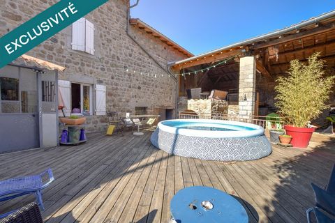 Maison en pierre avec cachet et grange aménageable