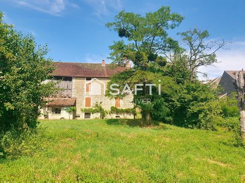 À vendre – Bâtisse en pierre 1884 à rénover – Terrain d’environ 3000 m² – Proche Sombernon