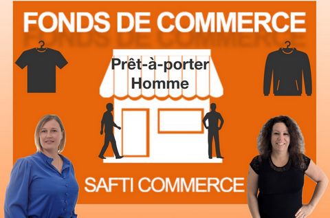 Fonds de commerce de prêt-à-porter homme au centre-ville d’Auray