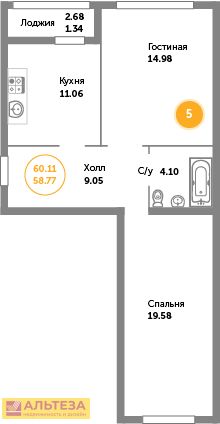 Продается великолепная 2 квартира на Балтийском море в г. Зеленоградске на ул. Окружная. Квартира находится на 7 этаже 9 этажного дома. Общая площадь 60,11 м 2,жилая площадь 34,56 м2 ( 14,98+19,58 ), кухня 11,06 м 2, высота потолков 2,9 м, санузел со...