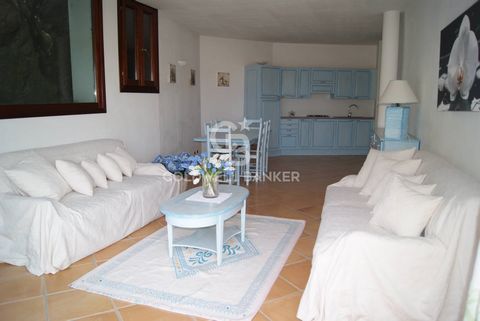 At the charm of Case della Marina, we offer our most demanding customers a comfortable three-room apartment on the ground floor. Equipped with an independent entrance, living room with linear open kitchen and in typical Sardinian style in pastel feat...