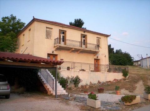 For sale a stone two-storey house of 1926 (and a small addition in the year 2000) , with total area of 330 sq.m. with walls of 80 cm   on a plot of 3,200sqm in Nemea, Corinth.  The house consists of two levels. The ground floor is an open space of 13...