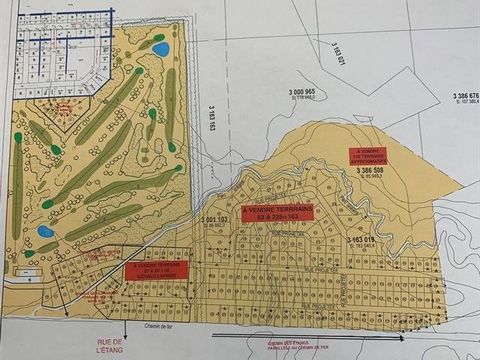 Wow! Developers wanted. A rarity. Huge lot for housing project or possibility of 36 residential lots. Lots 27 to 62, a few steps from the golf course. If you're looking for a large-scale project, don't hesitate, it's for you. Possibility to buy diffe...
