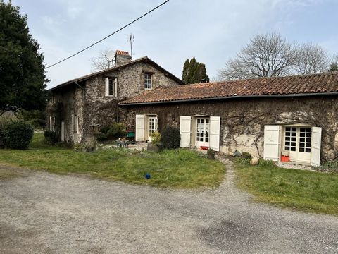 Situated close to the Prèze golf course and lakes, just a few minutes from the centre of the village of Montembœuf with its shops, nestles this group of stone buildings comprising a farmhouse - the main dwelling of 300 m² (3,229 sq ft), a small house...