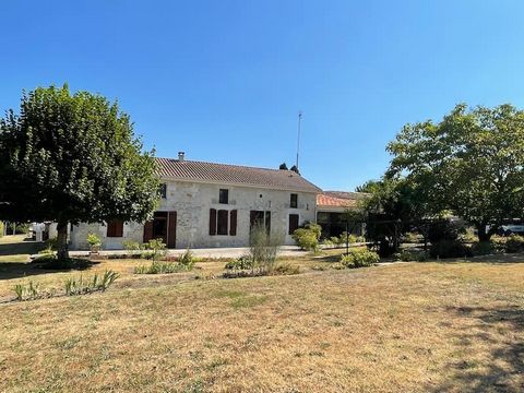 Summary Detached character house with large garden and river. This old farm is situated between Montguyon and Chevanceaux in the Charente Maritime region. There is a large barn, a hangar which is large enough to park a camping car, and a workshop. Th...
