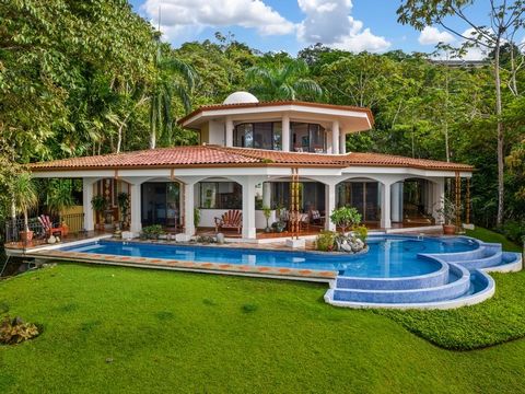 The most popular and exclusive gated community on the southern Pacific coast is where you will find this estate of almost 8 acres with jungle, waterfalls and the large Mediterranean Villa. The current, and original owners, hiked the land and personal...