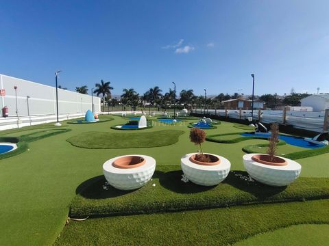 Unique opportunity in Maspalomas! Transfer of a successful Minigolf course in the popular leisure park Ocean Club. With 650 square meters and 12 holes (extendable), this business includes all necessary equipment and 3 equipped wooden huts. Take advan...
