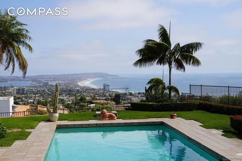 First time on the market in over 30 years! This lovingly cared-for home boasts panoramic whitewater ocean views, bay and city vistas, and dazzling firework shows. Nestled in a quiet cul-de-sac in La Jolla, this property offers an incredible opportuni...