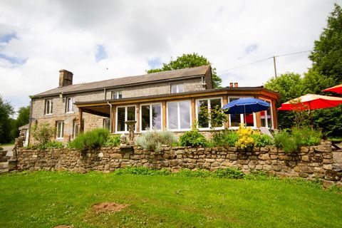 Set in pretty countryside in a small hamlet of houses, a stone build country home with 3 bedrooms. The property boasts a large conservatory with beautiful views over the terrace and beyond to 3 large ponds. There are different types of carp in the po...