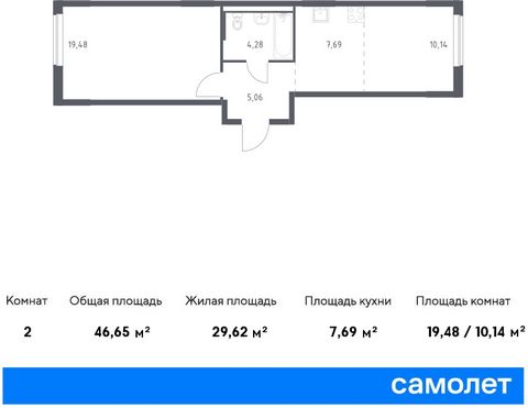 Продается 1-комн. квартира. Квартира расположена на 10 этаже 17 этажного монолитного дома (Корпус 6, Секция 8) в ЖК «Мытищи Парк» от группы «Самолет». ЖК «Мытищи Парк» — это надежные и долговечные монолитные корпуса. При проектировании домов и террит...