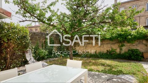 Barrière de Pessac, belle maison en pierre ouvrant sur un jardin de plus de 70 m2 exposé sud . Le rez-de-chaussée se compose d'une entrée , d'un bureau, d'une chambre , d'une grande pièce de vie avec insert d'une cuisine pouvant être ouverte ( 40 m2 ...