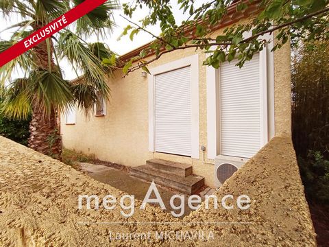 On the municipality of Murviel les Béziers, 20 minutes from the beaches and 10 minutes from Béziers, close to all amenities and the city center. A 85m2 villa with a large independent and air-conditioned chalet of 40m2, on a 293m2 plot. The house cons...