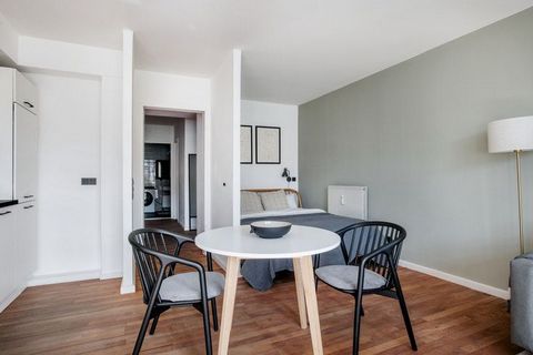 Discover the best of Berlin, with this studio apartment in Mitte. . It’ll be easy to simply show up and start living in this contemporary furnished apartment with its fully-equipped kitchen, lovely living room, and our dedicated, on-the-ground suppor...