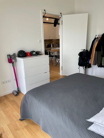 Ich vermiete die Wohnung den ganzen Winter über. Verfügbar von Anfang Dezember bis Ende März mit Verlängerungsoption. Mindestens 4 Monate. 46 m² großes Studio mit separatem Schlafzimmer. Der Balkon öffnet sich direkt zum Kanal. Neues Europacity-Quart...