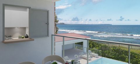 A VENDRE appartement T3 face piscine et face mer en RDC à Moule