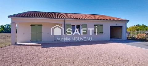 Maison de plain-pied, 3 chambres, garage, cœur de Limagne