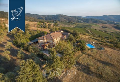 This Tuscan resort for sale, located in the heart of Chianti, has belonged for years to a noble family in the area. Recently transformed into an accommodation business and three enchanting apartments, the property has been created from one wing of th...
