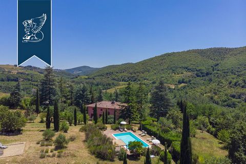 This elegant villa from the early twentieth century is for sale among the woods and vineyards of Chianti, inserted in the authentic postcard-like landscapes of Tuscany. The villa is rich in history, its care has been entrusted for over twenty years t...