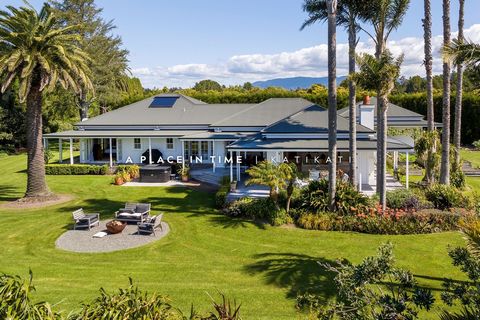 This modern immaculate character home is bathed in its northerly aspect and nestled privately on a prime waterfront site just a short distance from Katikati’s town centre. Beautifully landscaped subtropical gardens and colonial design elements add to...