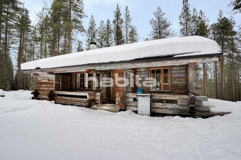Unique log cabin in an amazing location with stunning forest views from the living room windows. Just a stone's throw from the terrace, you can head straight to the slopes of Suomutunturi for some skiing. Bask in the glow of the fireplace and enjoy t...