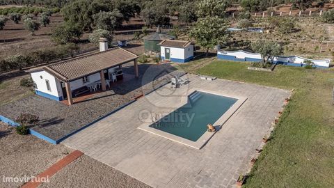 FARM WITH VILLA T4 + 1 AND POOL IN FERREIRA DO ALENTEJO If you are looking for a Quinta of excellence, then come and visit this one with 3.5 hectares (35 000m2) of total area. It is a Quinta with a Villa built in 2008 with an area of 274 m2, an Annex...